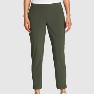 NWT Eddie Bauer Green Women's Departure Ankle Traveler Pants Sz XXL